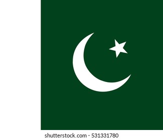 The official flag of Pakistan
