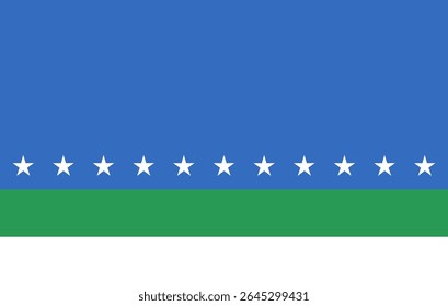 Official flag of San José, Costa Rica. Authentic vector illustration for travel, culture, and national identity projects. This Costa Rican capital symbol is perfect for your design needs