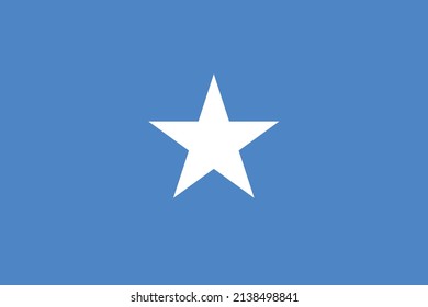 The official Flag of Somalia as vector.
