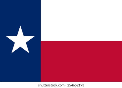 The official flag of the state of texas in both color and dimensions. Also known as Lone Star Flag