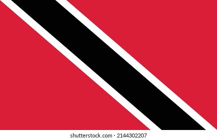 The official Flag of Trinidad und Tobago.