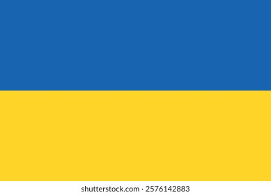 Official Flag of Ukraine with Blue and Yellow Horizontal Stripes – National Symbol of Freedom and Identity