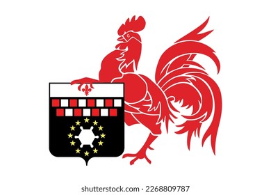 Ilustración vectorial oficial de la ciudad belga de CHARLEROI, BÉLGICA