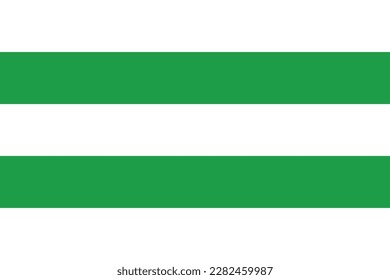 Official flag vector illustration of the Belgian city of HASSELT, BELGIUM