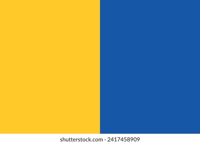 Official flag vector illustration of the Belgian city of DILBEEK, BELGIUM