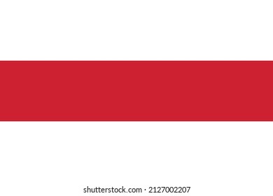 Official flag vector illustration of the Dutch regional capital city of ENSCHEDE, NETHERLANDS