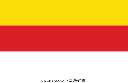 Official Flag Vector Illustration Of The German Regional Capital City Of Münster-Muenster, Germany