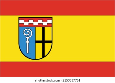 Official flag vector illustration of the German regional capital city of MÖNCHENGLADBACH, GERMANY