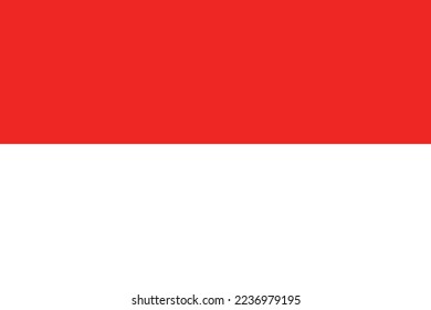 Official flag vector illustration of the German town of MINDEN, GERMANY