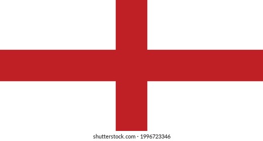 Official flag vector illustration of the Italian regional capital city of Genoa, Italy