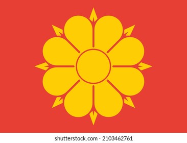 Ilustración vectorial oficial de la capital regional noruega de TRONDHEIM, NORUEGA
