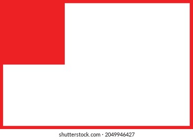 Official flag vector illustration of the Spanish regional capital city of Bilbao, Spain