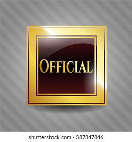 Official gold shiny emblem