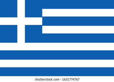 Official Greece flag vector, Background with flag of Greece