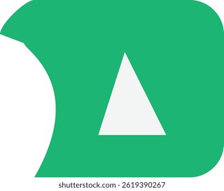 official green and white colourful logo design 