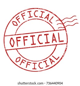 Official grunge rubber stamp on white background, vector illustration