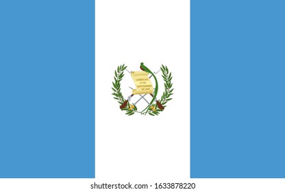 Official Guatemala flag vector, Background with flag of Guatemala