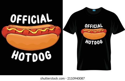 Official hotdogs t-shirt template and design