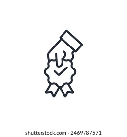 official icon. vector.Editable stroke.linear style sign for use web design,logo.Symbol illustration.