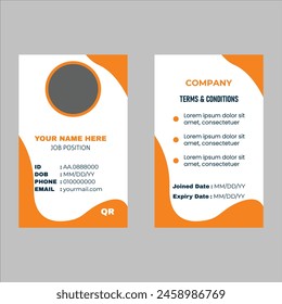 official id card design template