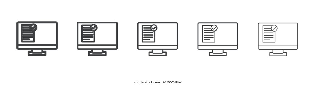 Icono de información oficial Símbolo de colección de ilustración simple