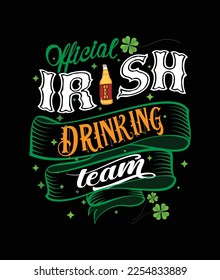 Official Irish drinking team - t-shirt design