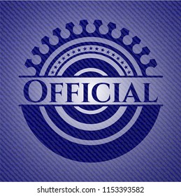 Official with jean texture