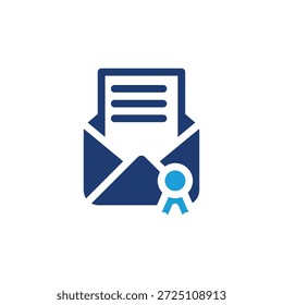 official letter colored icon vector design good for web or mobile app