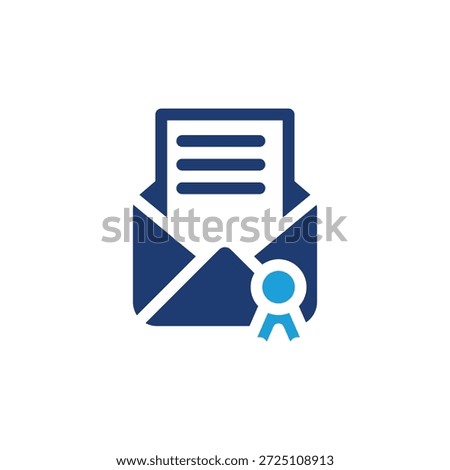 official letter colored icon vector design good for web or mobile app