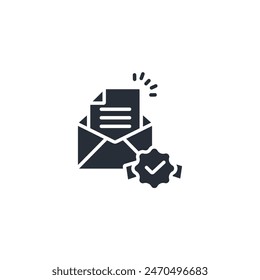 official letter icon. vector.Editable stroke.linear style sign for use web design,logo.Symbol illustration.