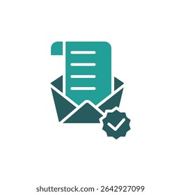 official letter icon. vector.Editable stroke.linear style sign for use web design,logo.Symbol illustration.