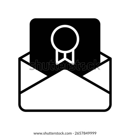 Official Letter Vector for Diplomatic Communication, Government document illustration, formal message and treaty