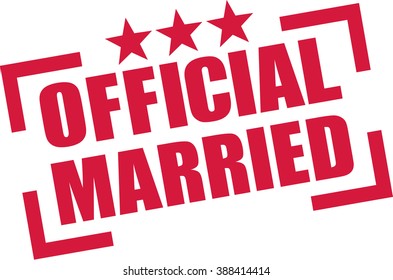 Official married stamp