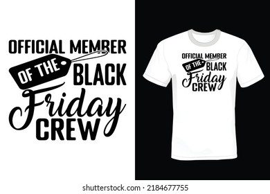 Diseño de camisetas de Black Friday, vintage, tipografía