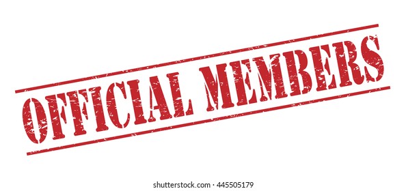 official members vector stamp on white background