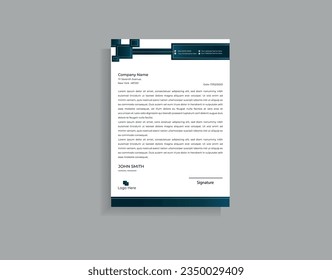Official minimal creative abstract professional, Elegant letterhead template design in a minimalist style creative abstract professional informative newsletter magazine poster brochure design