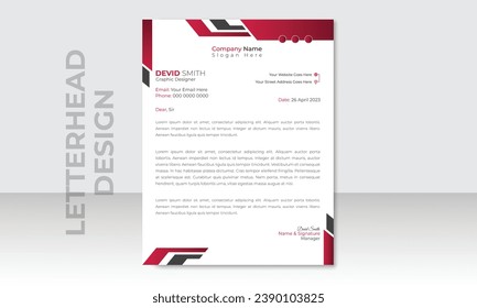 plantilla de diseño de membrete de la propuesta empresarial moderna de empresa oficial mínima creativa abstracta boletín profesional corporativo 
