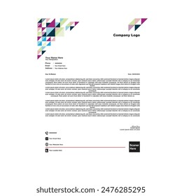official minimal creative abstract professional newsletter corporate modern business proposal letterhead