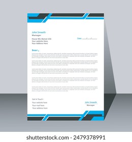 official minimal creative abstract professional newsletter corporate modern business proposal letterhead design template