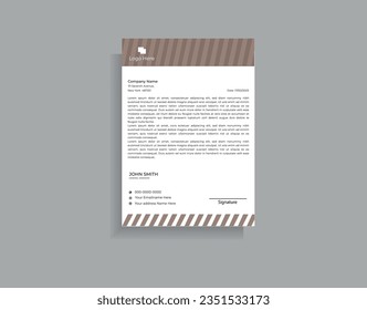 Official minimal creative abstract professional,Elegant letterhead template design in a minimalist style creative abstract professional informative newsletter magazine poster brochure design