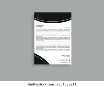 Official minimal creative abstract professional,Elegant letterhead template design in a minimalist style creative abstract professional informative newsletter magazine poster brochure design