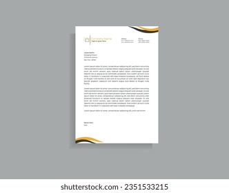 Official minimal creative abstract professional,Elegant letterhead template design in a minimalist style creative abstract professional informative newsletter magazine poster brochure design