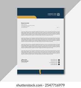 Modelo de design de papel timbrado empresarial de estilo abstrato criativo mínimo