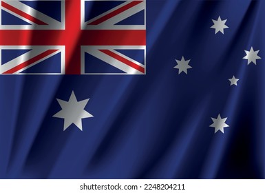Official national australian flag vector