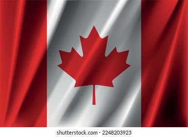 Offizieller nationaler Canada-Flaggenvektor