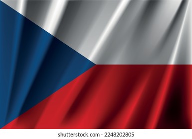 Official national czechoslovakia flag vector