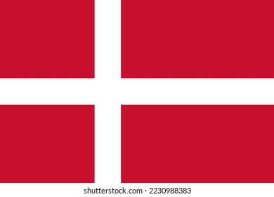 Official National Denmark flag background