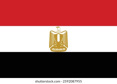official national flag of Egypt