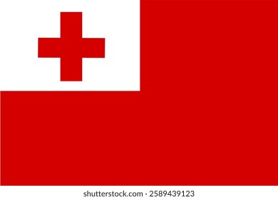 Official National Flag of Tonga