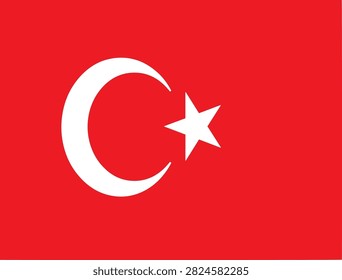Official national flag of turkey with crescent moon and star crescent national government patriotic middleeast sovereign politics identity independence illustration religion international